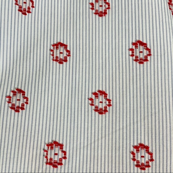 LOFT Red White Blue Paper Bag Waist Shorts - Picture 5 of 8